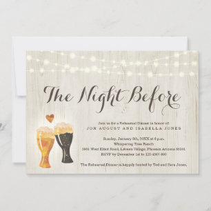 The Night Before Rehearsal Dinner Invitation