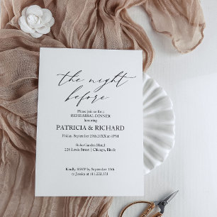 The Night Before Rehearsal Dinner Invitation