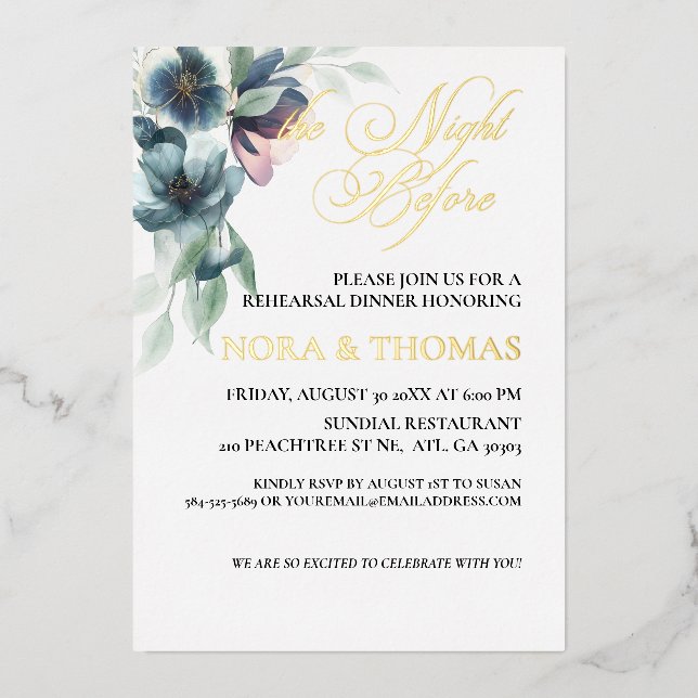 The Night Before Rehearsal Dinner Invitation (Front)