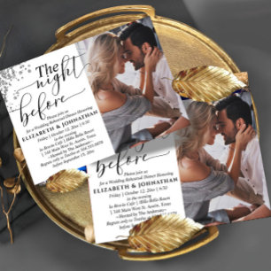 The Night Before Rehearsal Dinner Photo Invitation