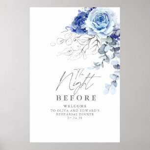 The Night Before Rehearsal Dinner Welcome Poster