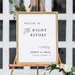 The Night Before Rehearsal Dinner Welcome Sign<br><div class="desc">Printable | Digital Rustic The Night Before Rehearsal Dinner Welcome Sign</div>