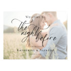 The Night Before Rehearsal elegant photo welcome