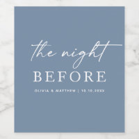 The Night Before Wedding | Blue Rehearsal Dinner