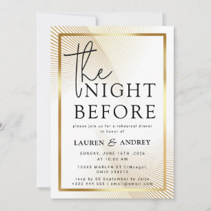 The Night Before Wedding Invitation
