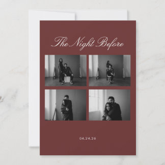 The Night Before Wedding Invitation