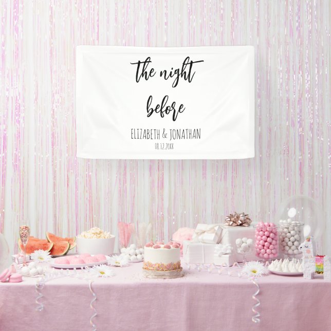 The Night Before Wedding Rehearsal Dinner Banner (Party)