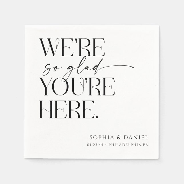 The Night Before Wedding Rehearsal Dinner Decor Napkin (Front)