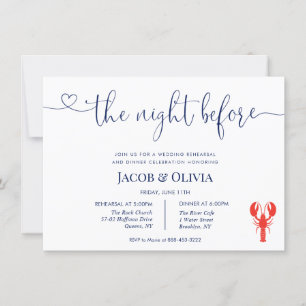 The Night Before Wedding Rehearsal Dinner Invitati Invitation