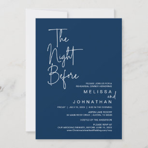 The Night Before, Wedding Rehearsal Dinner Invitation