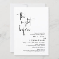 The Night Before, Wedding Rehearsal Dinner