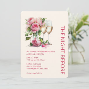 The Night Before Wedding Rehearsal Dinner Invitation
