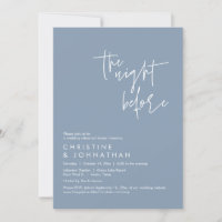 The Night Before, Wedding Rehearsal Dinner