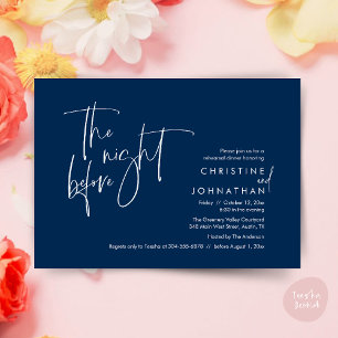 The Night Before, Wedding Rehearsal Dinner Invitation