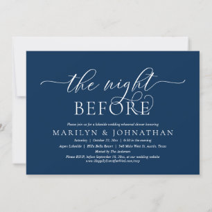 The Night Before, Wedding Rehearsal Dinner Invitation