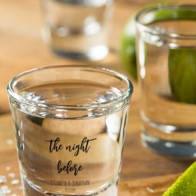 The Night Before Wedding Rehearsal Dinner Shot Glass (Creator Uploaded)