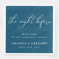 The Night Before Wedding Rehearsal Dinner Welcome 