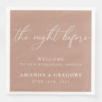 The Night Before Wedding Rehearsal Dinner Welcome 
