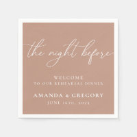 The Night Before Wedding Rehearsal Dinner Welcome 