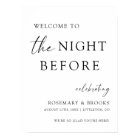 The Night Before Wedding Rehearsal Dinner Welcome 