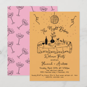 The Night Before Welcome Rehearsal Dinner Invitation