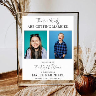 The Night Before Welcome Wedding Rehearsal Dinner Poster