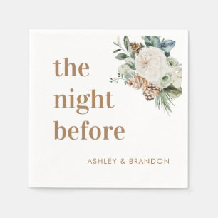 The Night Before Winter Rehearsal Dinner Napkin