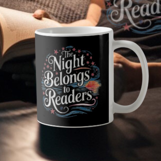 The Night belongs to readers, dark academia book  Coffee Mug (Creator Uploaded)