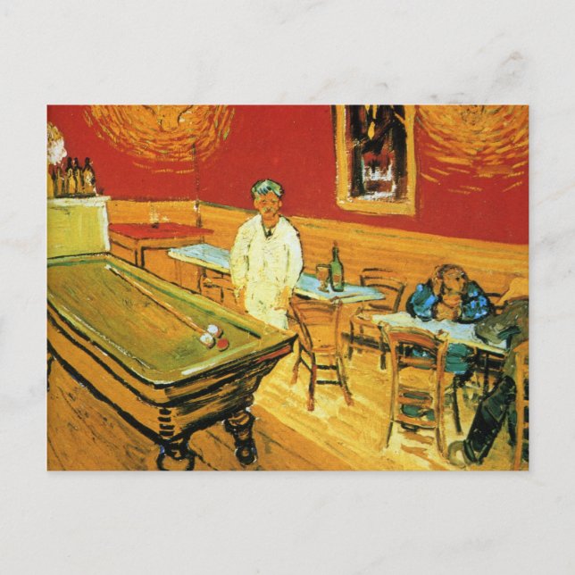 The Night Cafe by Vincent Van Gogh Postcard (Front)