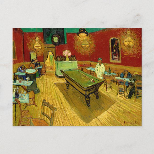 The Night Cafe Vincent Van Gogh Postcard (Front)