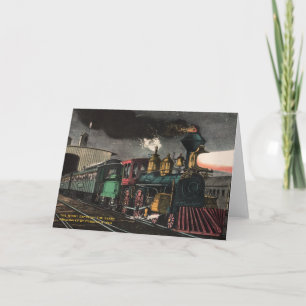 The Night Express Greeting Card
