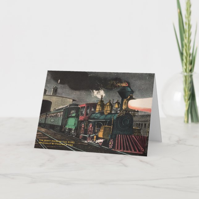 The Night Express Greeting Card (Front)