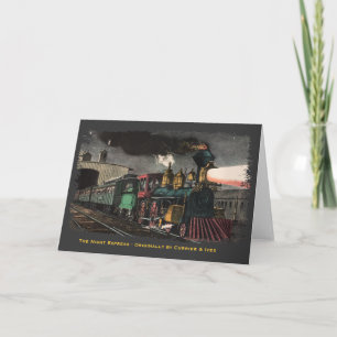 The Night Express Greeting Card