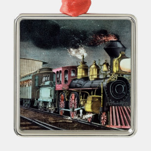 The Night Express: The Start Metal Ornament