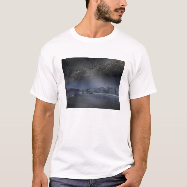 The night sky from a hypothetical alien planet 2 T-Shirt (Front)