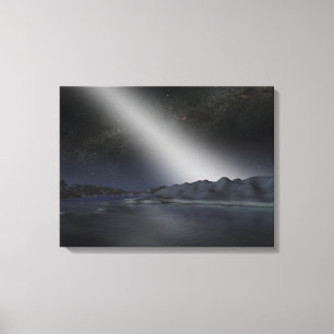 The night sky from a hypothetical alien planet canvas print