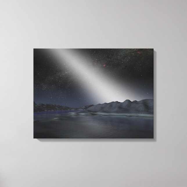 The night sky from a hypothetical alien planet canvas print (Front)