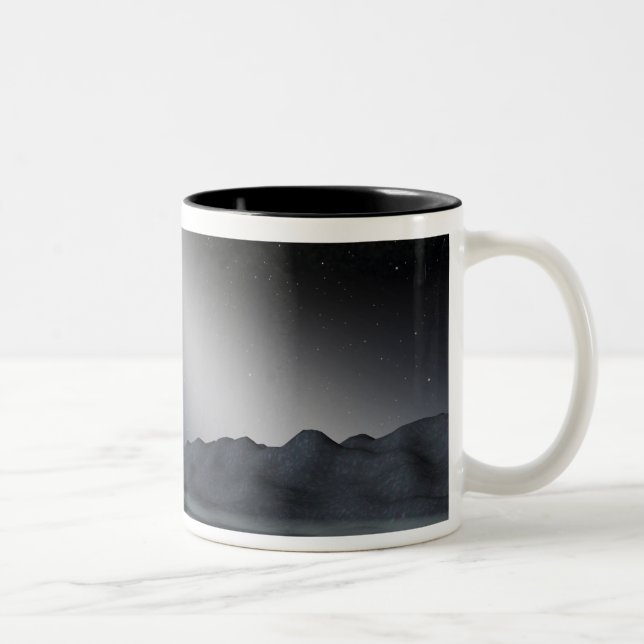 The night sky from a hypothetical alien planet Two-Tone coffee mug (Right)