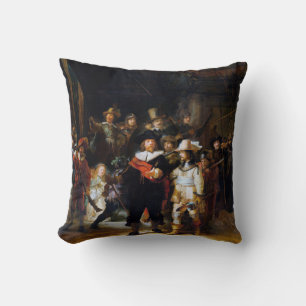 The Night Watch, Rembrandt, 1642 Throw Pillow