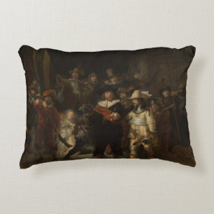 The Night Watch Rembrandt Baroque Masterpiece Accent Pillow