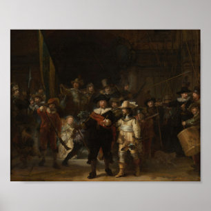 The Night Watch Rembrandt Baroque Masterpiece Poster