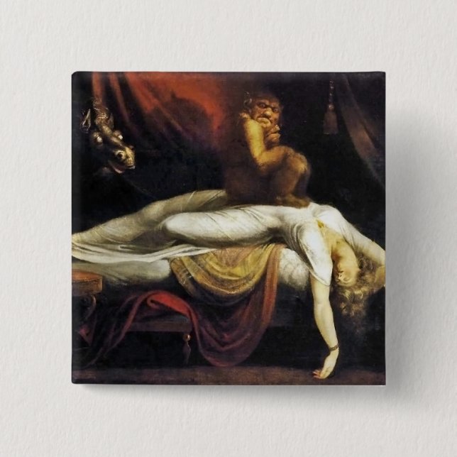 The Nightmare 2 Inch Square Button (Front)