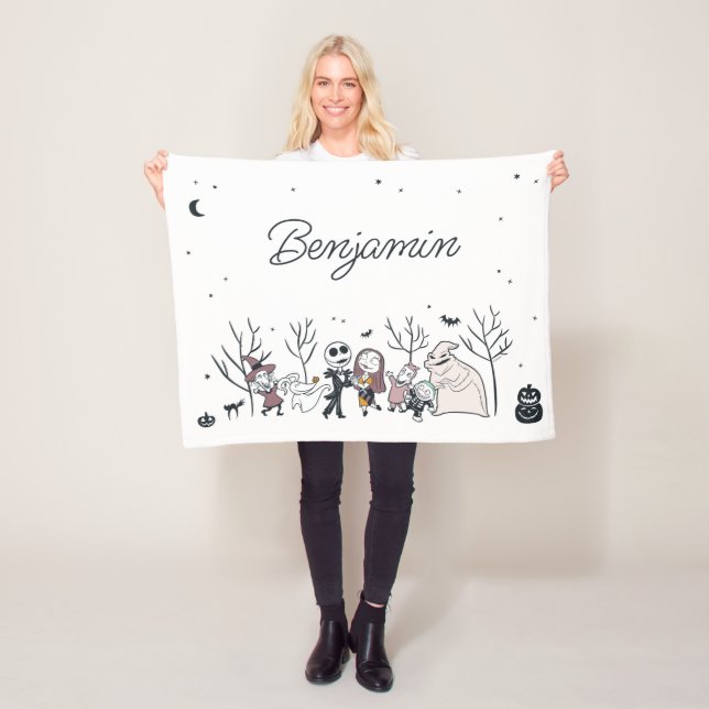 The Nightmare Before Christmas | Boo Crew Fleece Blanket (In Situ)