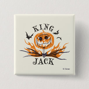 The Nightmare Before Christmas   King Jack 2 Inch Square Button