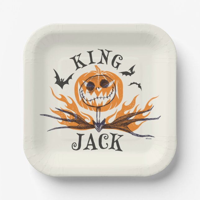The Nightmare Before Christmas | King Jack Paper Plate (Front)