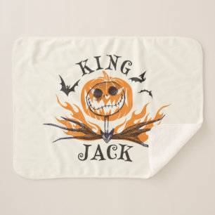 The Nightmare Before Christmas   King Jack Sherpa Blanket