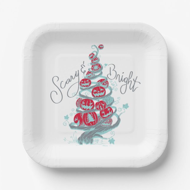 The Nightmare Before Christmas | Scary & Bright Paper Plate (Front)
