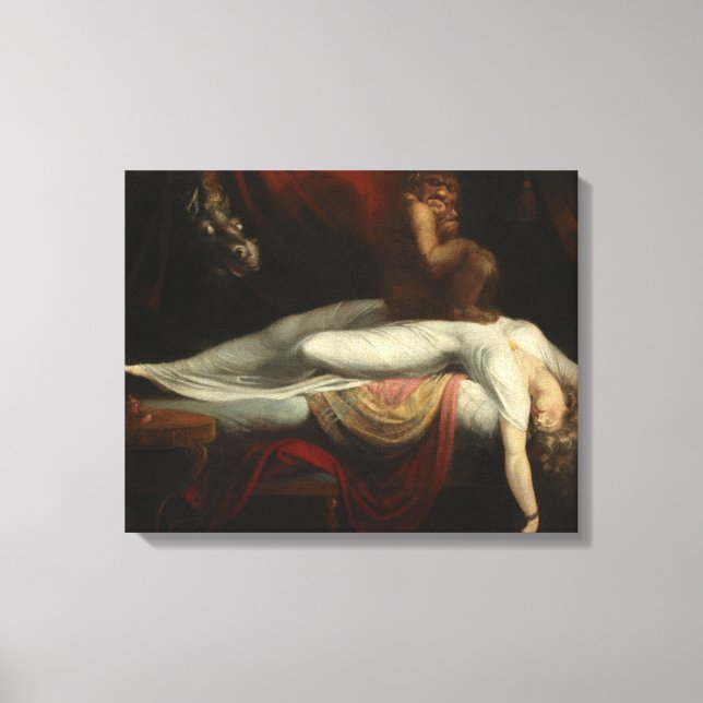 The Nightmare (by Henry Fuseli) Canvas Print (Front)