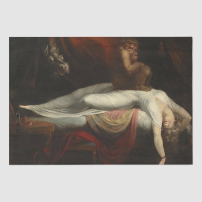 The Nightmare (by Henry Fuseli) Tissue Paper (Front)