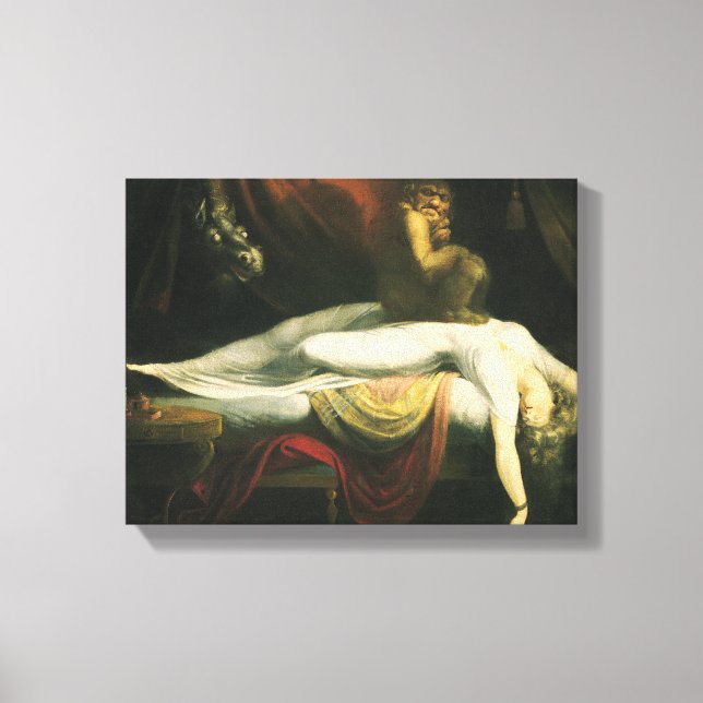 The Nightmare, Henry Fuseli Canvas Print (Front)